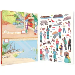 Depesche 11416 Create Your ZOO Malbuch Mit Stickern Kreativbuch Aufkleberspaß -Nicii Plusch Geschaft 0011416 0011416 11416 3 image zoom