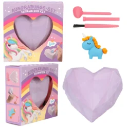 Depesche 11710 Einhorn Ylvi And The Minimoomis Ausgrabungs-Set 10x10x4cm - Lila