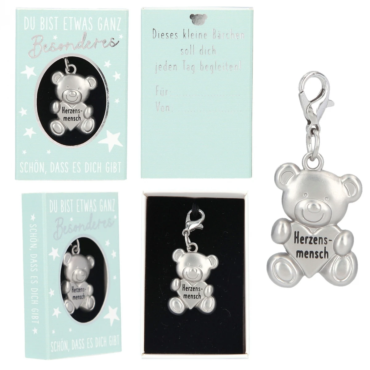 Depesche 11817 Teddy Bär Anhänger In Kleiner Schachtel - Herzensmensch 1 Depesche 11817 Teddy Bär Anhänger In Kleiner Schachtel - Herzensmensch