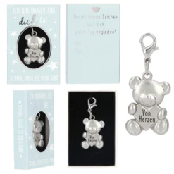 Depesche 11817 Teddy Bär Anhänger In Kleiner Schachtel - Von Herzen