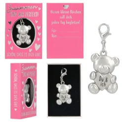 Depesche 11817 Teddy Bär Anhänger In Kleiner Schachtel - Du & Ich