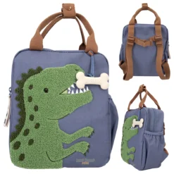 Depesche 11926 Dino World Rucksack Blau DINO Mini Kindergarten Vorschule