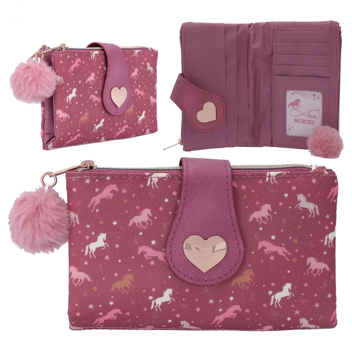Depesche 11985 Pferd Miss Melody Portemonnaie Geldbörse WILD HORSES Allover 1 Depesche 11985 Pferd Miss Melody Portemonnaie Geldbörse WILD HORSES Allover