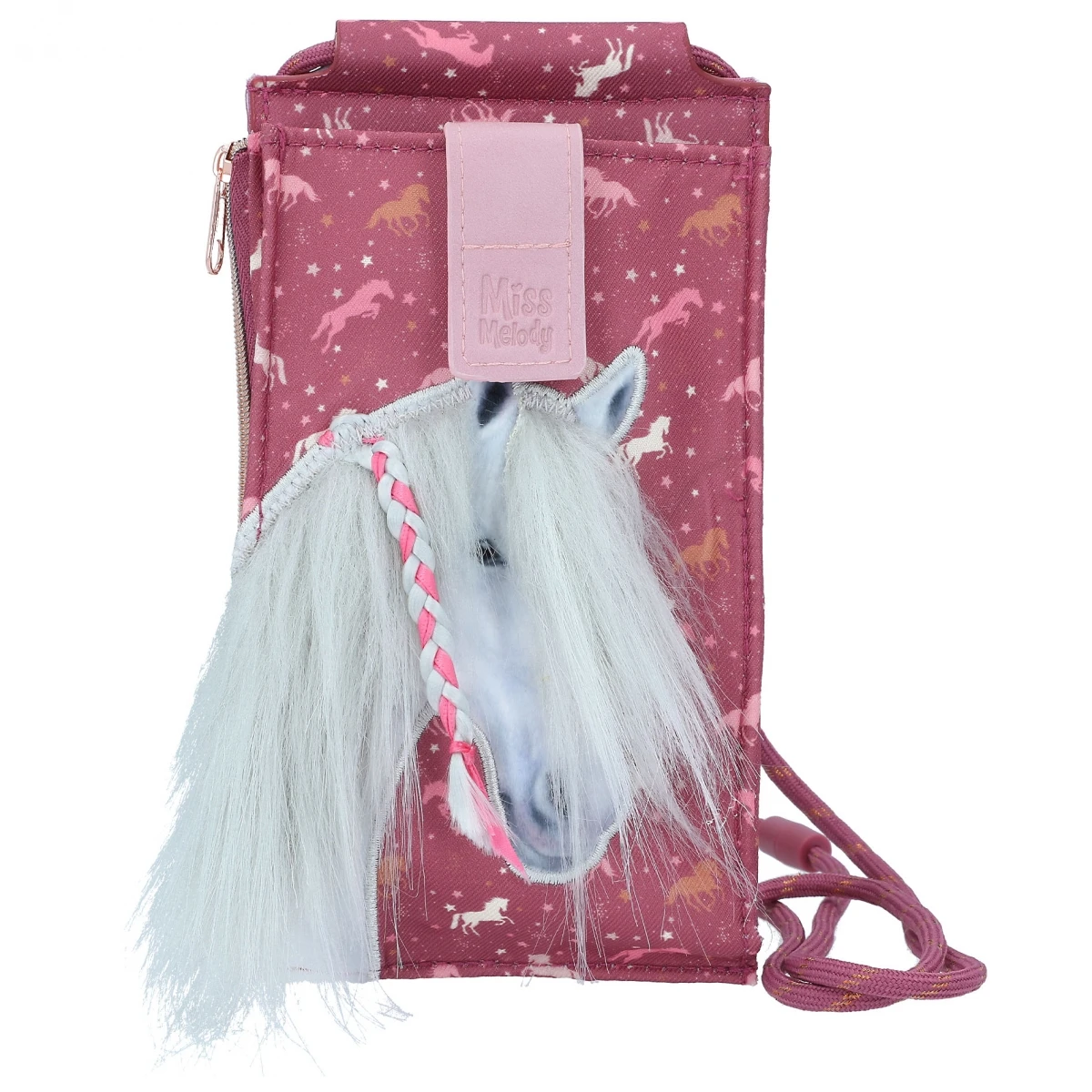 Depesche 11987 Pferd Miss Melody Handytasche WILD HORSES Allover Mit Plüschmähne 2 Depesche 11987 Pferd Miss Melody Handytasche WILD HORSES Allover Mit Plüschmähne – Bild 2