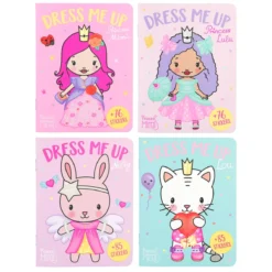Depesche 12014 Princess Prinzessin Mimi Mini Dress Me Up Stickerbuch 4er SET Kreativbuch