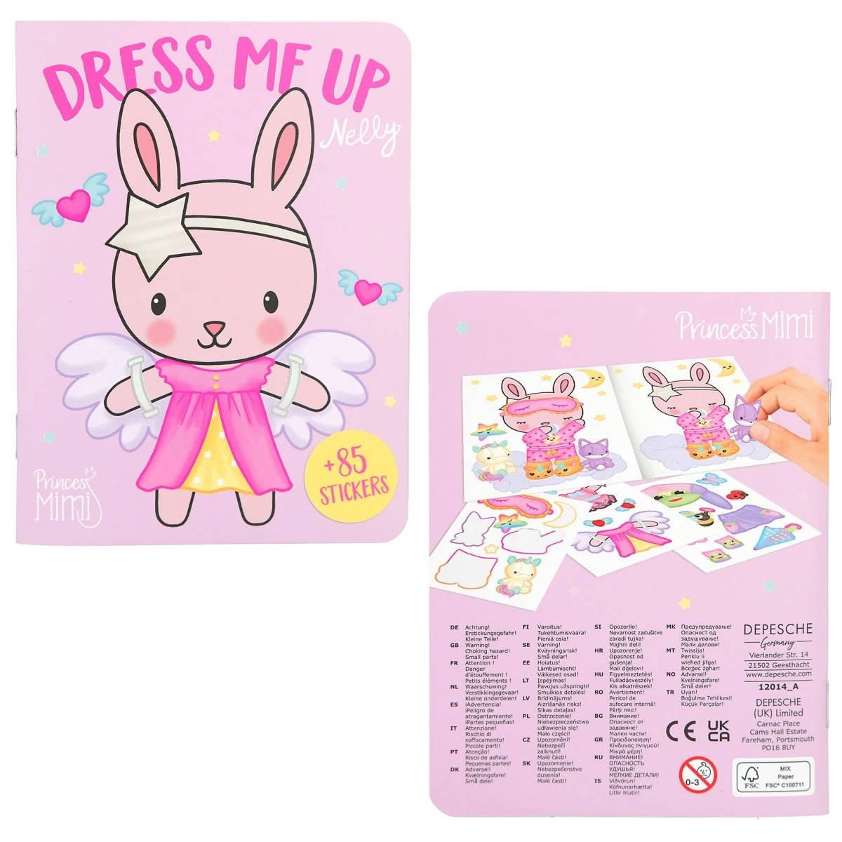 Depesche 12014 Princess Prinzessin Mimi Mini Dress Me Up Stickerbuch 4er SET Kreativbuch 6 Depesche 12014 Princess Prinzessin Mimi Mini Dress Me Up Stickerbuch 4er SET Kreativbuch – Bild 6