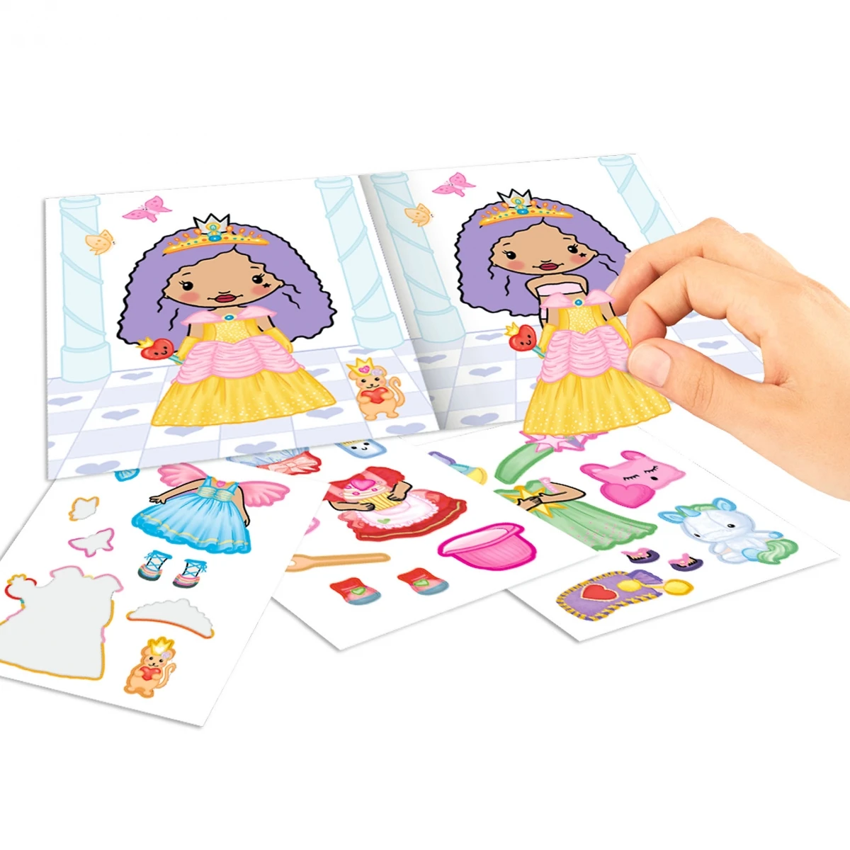 Depesche 12014 Princess Prinzessin Mimi Mini Dress Me Up Stickerbuch 4er SET Kreativbuch 2 Depesche 12014 Princess Prinzessin Mimi Mini Dress Me Up Stickerbuch 4er SET Kreativbuch – Bild 2