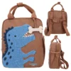 Depesche 12020 Dino World Rucksack Braun DINO Mini Kindergarten Vorschule
