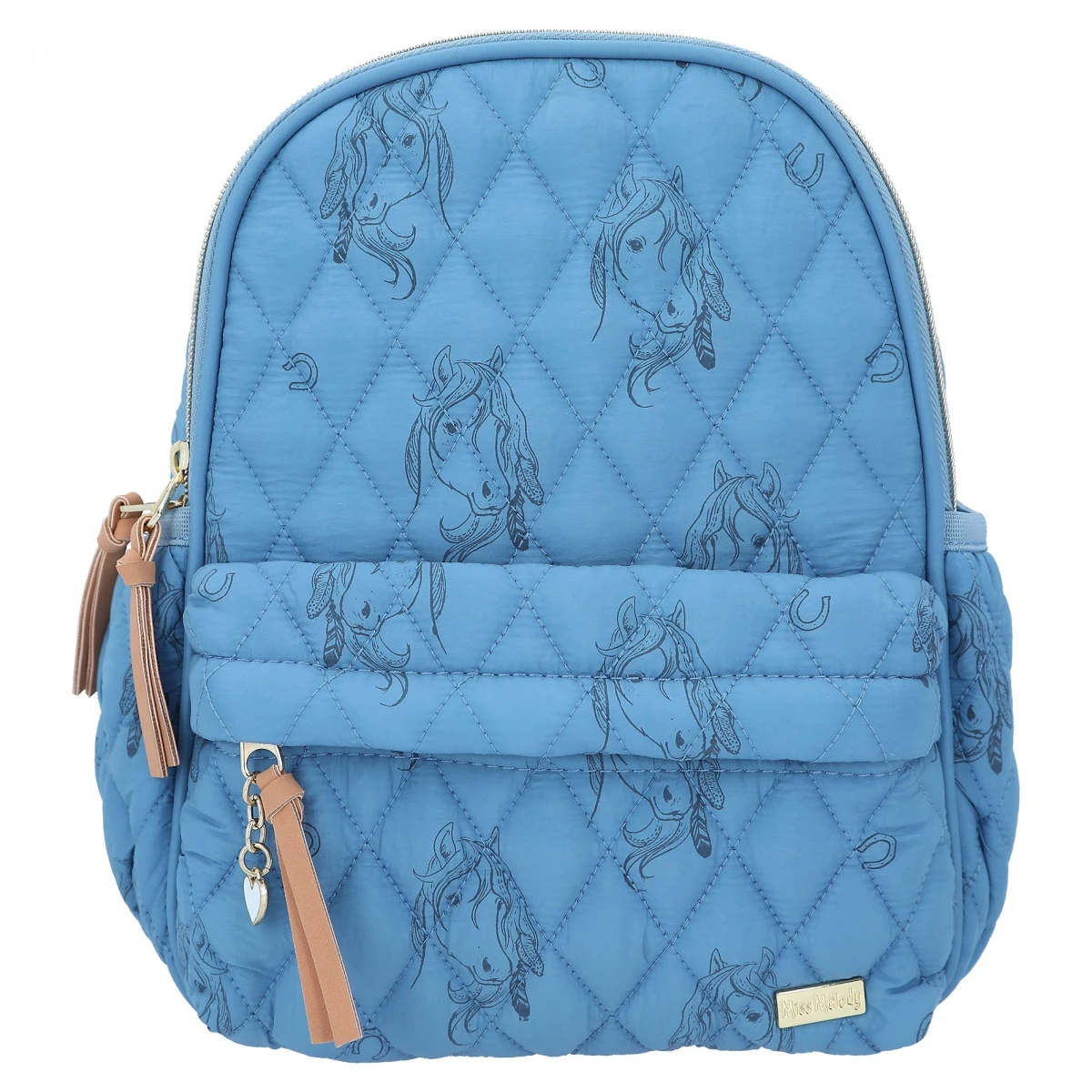 Depesche 12026 Pferd Miss Melody Rucksack BLUE QUILT Blau Gesteppt Freizeit 2 Depesche 12026 Pferd Miss Melody Rucksack BLUE QUILT Blau Gesteppt Freizeit – Bild 2