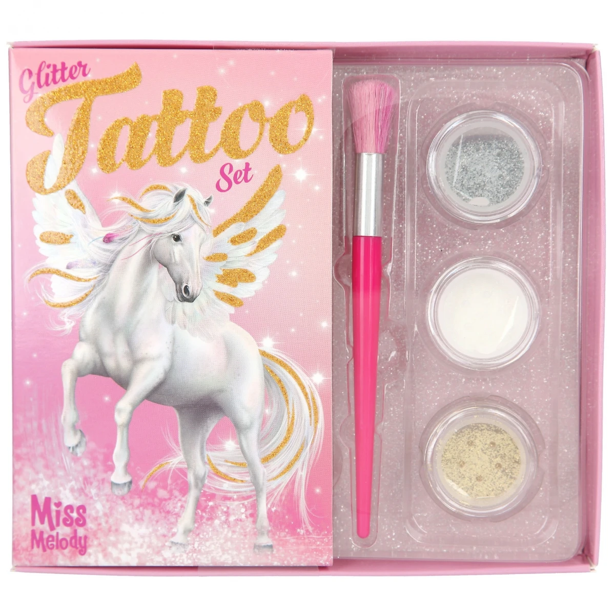Depesche 12032 Pferd Miss Melody Glitzer Tattoo Set Einmal-Tattoo Abwaschbar 1 Depesche 12032 Pferd Miss Melody Glitzer Tattoo Set Einmal-Tattoo Abwaschbar