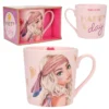 Depesche 12034 TOPModel Becher Tasse SEVENTIES Candy Pink Hippie Happy Day
