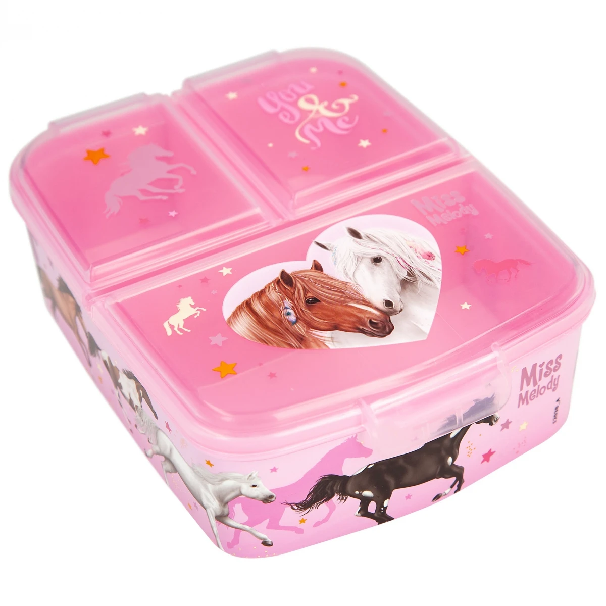 Depesche 12038 Pferd Miss Melody Brotdose Lunchbox WILD HORSES Rosa You & Me 2 Depesche 12038 Pferd Miss Melody Brotdose Lunchbox WILD HORSES Rosa You & Me – Bild 2