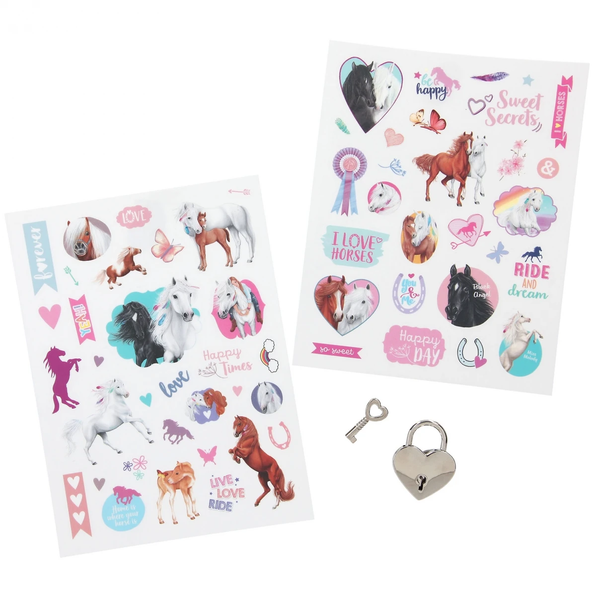 Depesche 12048_A Pferd Miss Melody Tagebuch Mit Stickern Melody Herzchen Pink 5 Depesche 12048_A Pferd Miss Melody Tagebuch Mit Stickern Melody Herzchen Pink – Bild 5