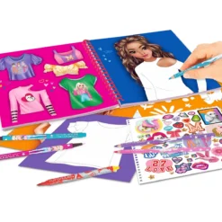 Depesche 12050 TOPModel T-Shirt Designer Malbuch Design-Ideen +Sticker Kreativ -Nicii Plusch Geschaft 0012050 0012050 12050 7 image zoom