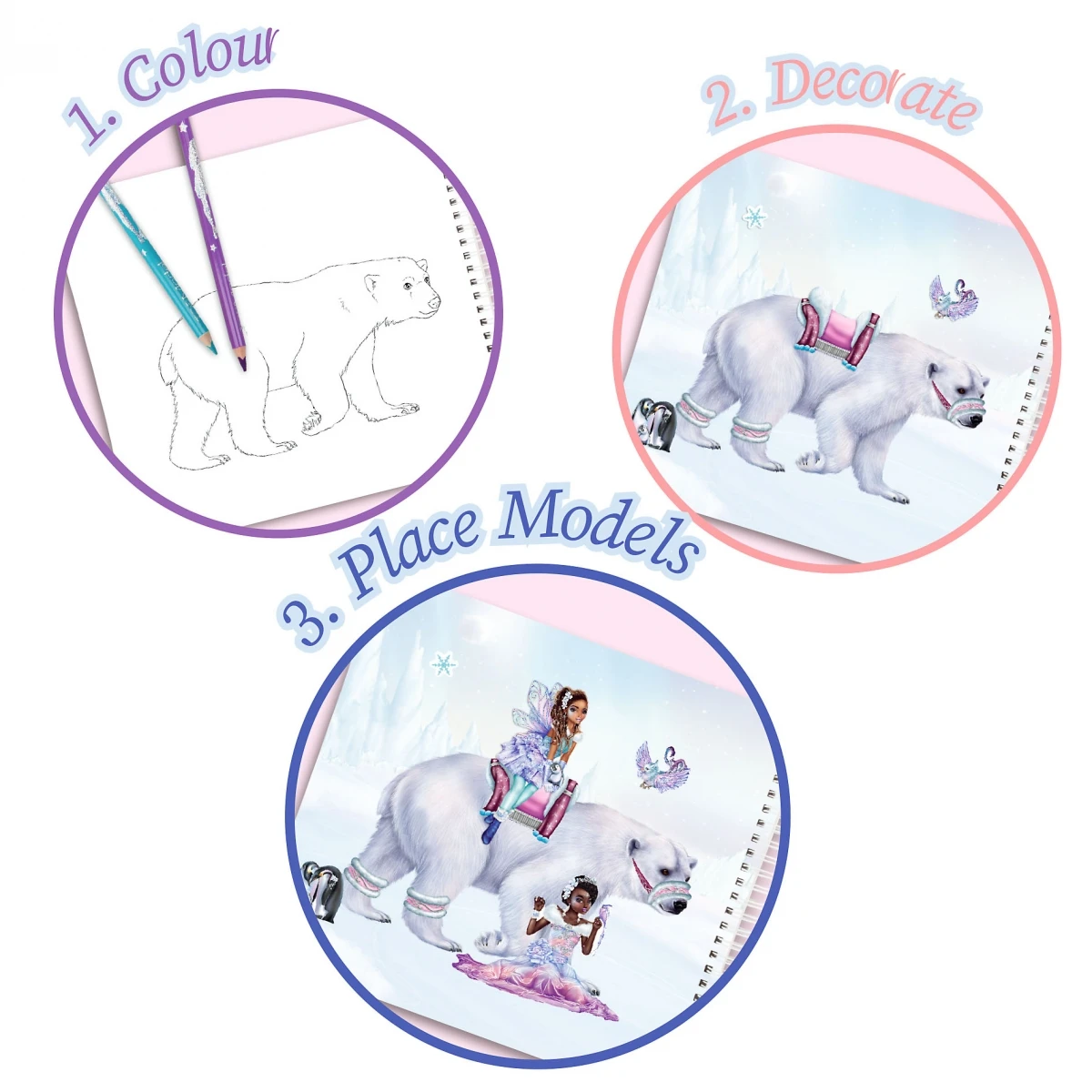 Depesche 12072 TOPModel Create Your Fantasy Friend ICEWORLD Eisprinzessin Eisbär 2 Depesche 12072 TOPModel Create Your Fantasy Friend ICEWORLD Eisprinzessin Eisbär – Bild 2