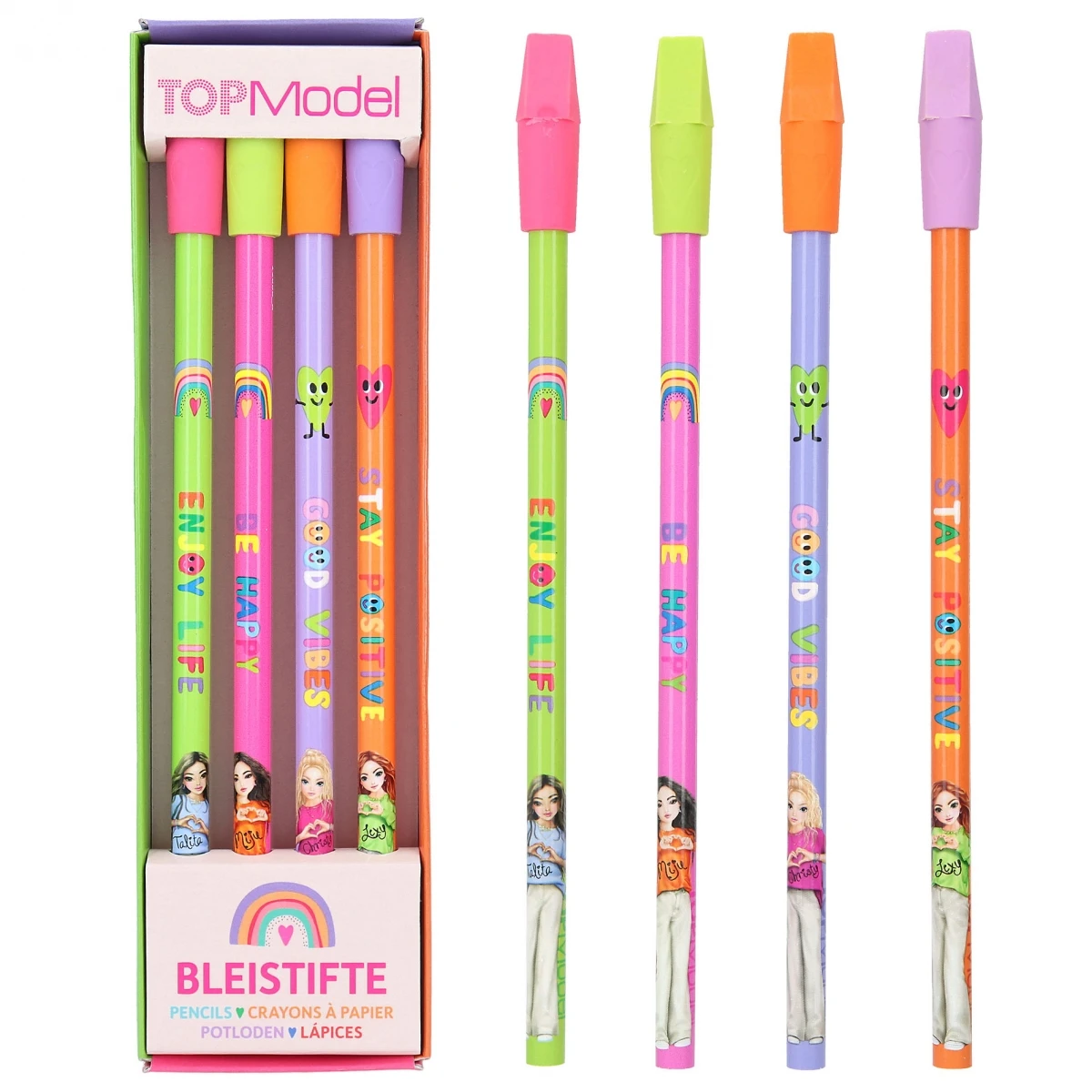 Depesche 12088 TOPModel Bleistift-Set Mit Radier-Topper SELFLOVE Good Vibes 2 Depesche 12088 TOPModel Bleistift-Set Mit Radier-Topper SELFLOVE Good Vibes – Bild 2