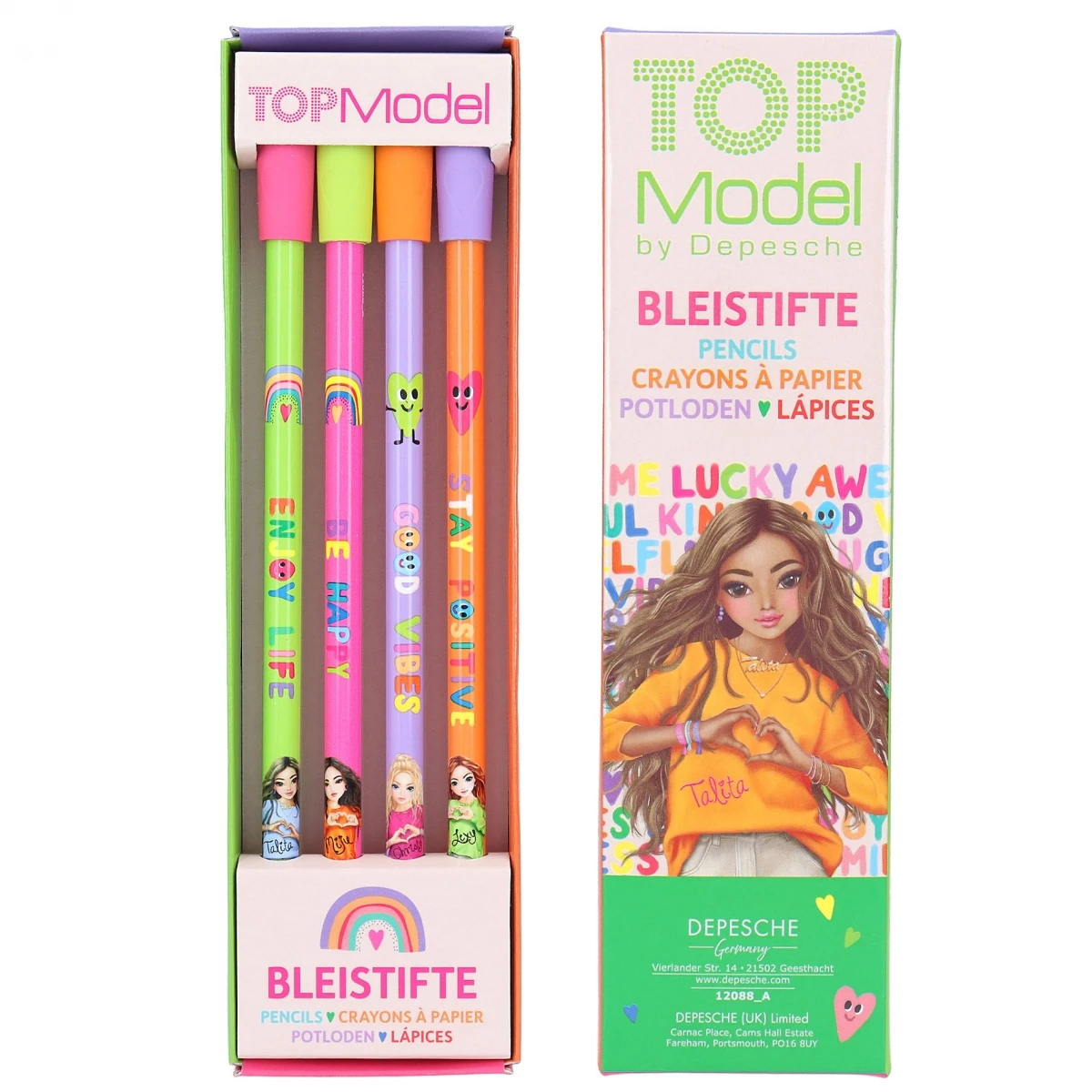 Depesche 12088 TOPModel Bleistift-Set Mit Radier-Topper SELFLOVE Good Vibes 4 Depesche 12088 TOPModel Bleistift-Set Mit Radier-Topper SELFLOVE Good Vibes – Bild 4