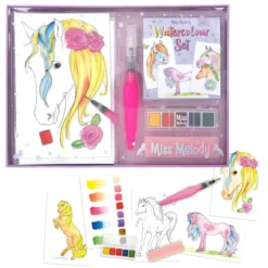 Depesche 12107 Pferd Miss Melody Watercolour Set Kreativ-Set Aquarell Papier