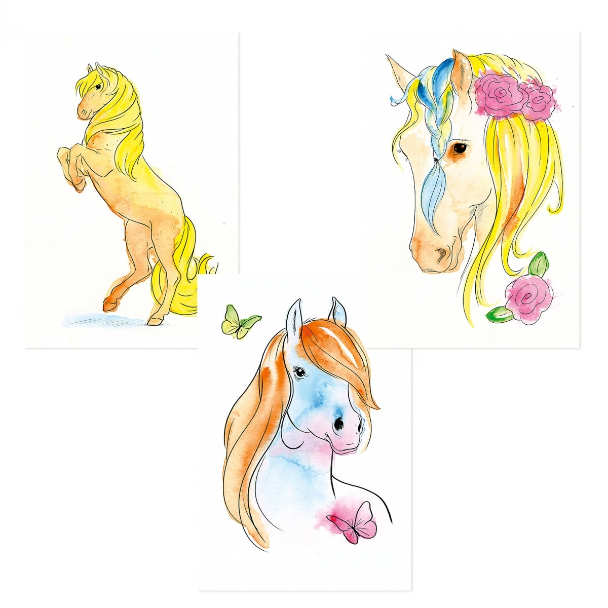 Depesche 12107 Pferd Miss Melody Watercolour Set Kreativ-Set Aquarell Papier 7 Depesche 12107 Pferd Miss Melody Watercolour Set Kreativ-Set Aquarell Papier – Bild 7