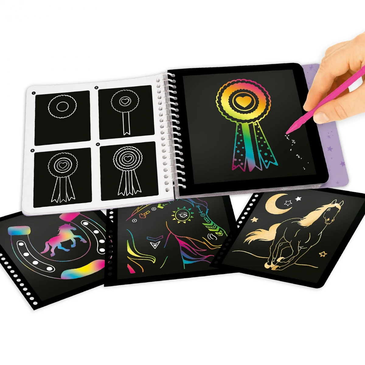 Depesche 12114 Pferd Miss Melody Mini Magic Scratch Book Kratzbilder Kreativbuch 3 Depesche 12114 Pferd Miss Melody Mini Magic Scratch Book Kratzbilder Kreativbuch – Bild 3