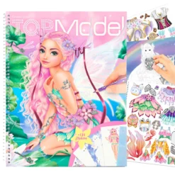 Depesche 12147 Create Your TOPModel - Malbuch Mit Stickern Fantasy FANTASYModel