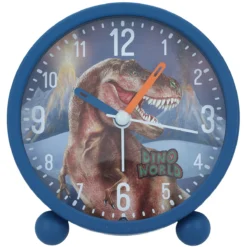 Depesche 12155 Dino World Wecker Blau Dinosaurier T-REX Lautlos Mit Lichtfunktion -Nicii Plusch Geschaft 0012155 0012155 12155 3 image zoom