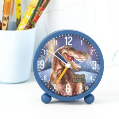 Depesche 12155 Dino World Wecker Blau Dinosaurier T-REX Lautlos Mit Lichtfunktion -Nicii Plusch Geschaft 0012155 0012155 12155 8 image zoom