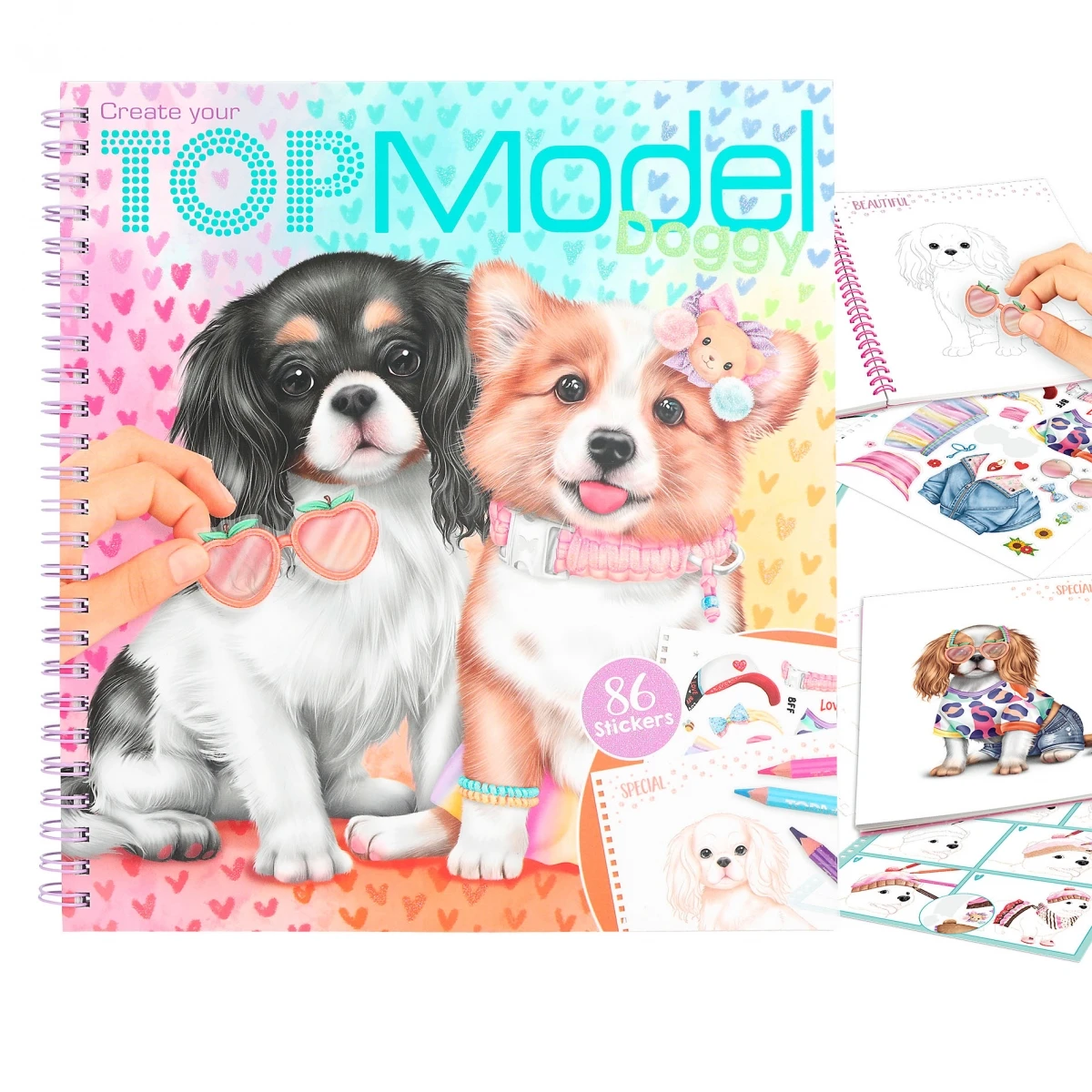 Depesche 12164 Create Your TOPModel Doggy Malbuch Kreativbuch Hunde + Sticker 1 Depesche 12164 Create Your TOPModel Doggy Malbuch Kreativbuch Hunde + Sticker