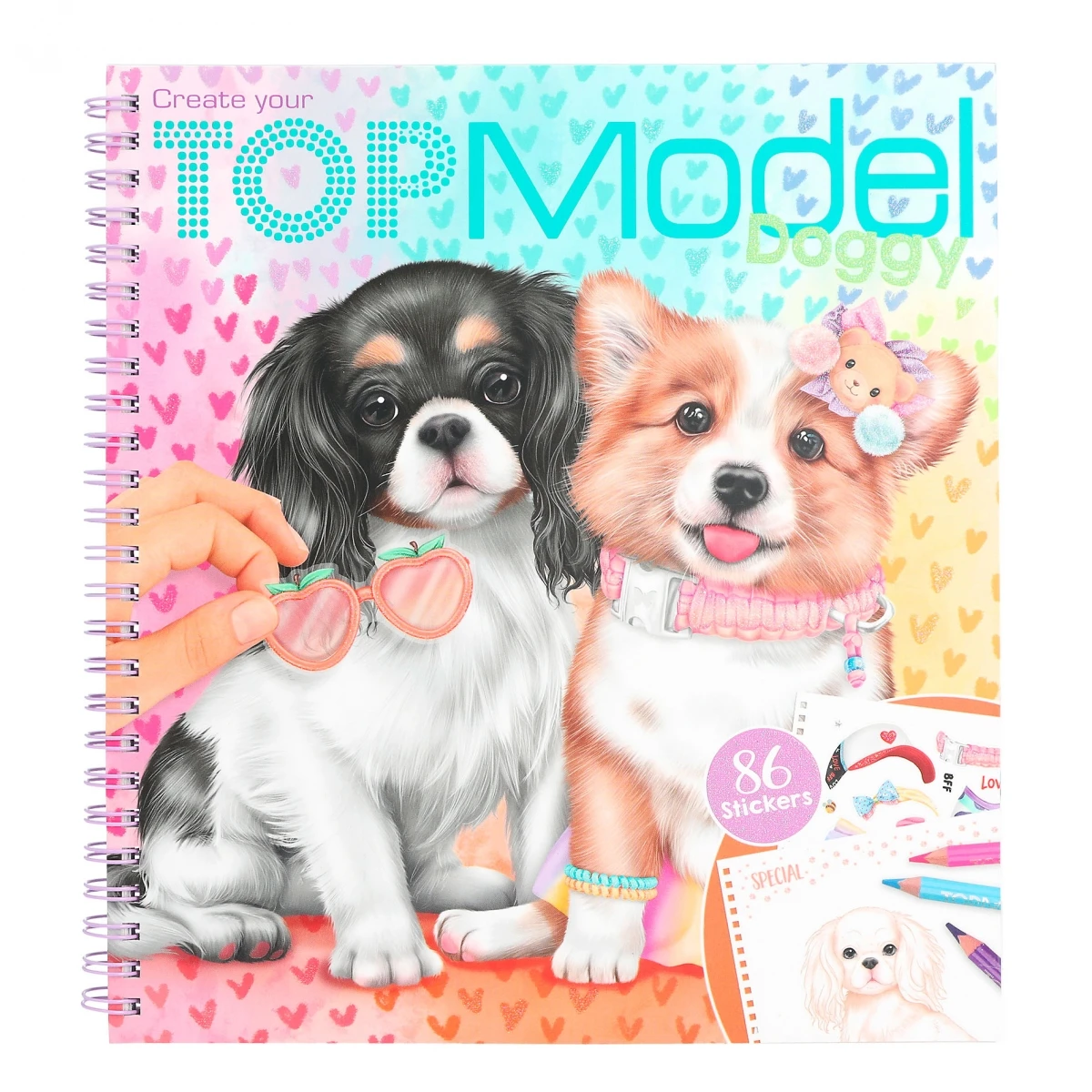 Depesche 12164 Create Your TOPModel Doggy Malbuch Kreativbuch Hunde + Sticker 2 Depesche 12164 Create Your TOPModel Doggy Malbuch Kreativbuch Hunde + Sticker – Bild 2