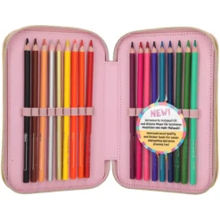 Depesche 12167 TOPModel 3-Fach Federtasche GLAM Rosé Glitzersteinchen + Henkel -Nicii Plusch Geschaft 0012167 0012167 12167 6 image zoom