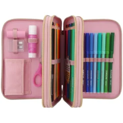 Depesche 12167 TOPModel 3-Fach Federtasche GLAM Rosé Glitzersteinchen + Henkel -Nicii Plusch Geschaft 0012167 0012167 12167 8 image zoom