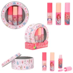 Depesche 12173 TOPModel Mini Lipgloss Set Mit Tollem Duft Motiv 1 - Katzen