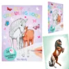 Depesche 12179 Pferd Miss Melody Durchpausbuch 24 Motive Kreativbuch Malbuch