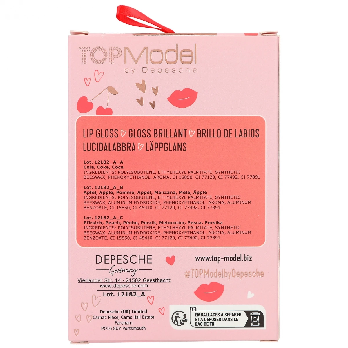 Depesche 12182 TOPModel Lipgloss Set BeautySet Hayden Apfel, Blaubeer, Cola-Duft 5 Depesche 12182 TOPModel Lipgloss Set BeautySet Hayden Apfel, Blaubeer, Cola-Duft – Bild 5