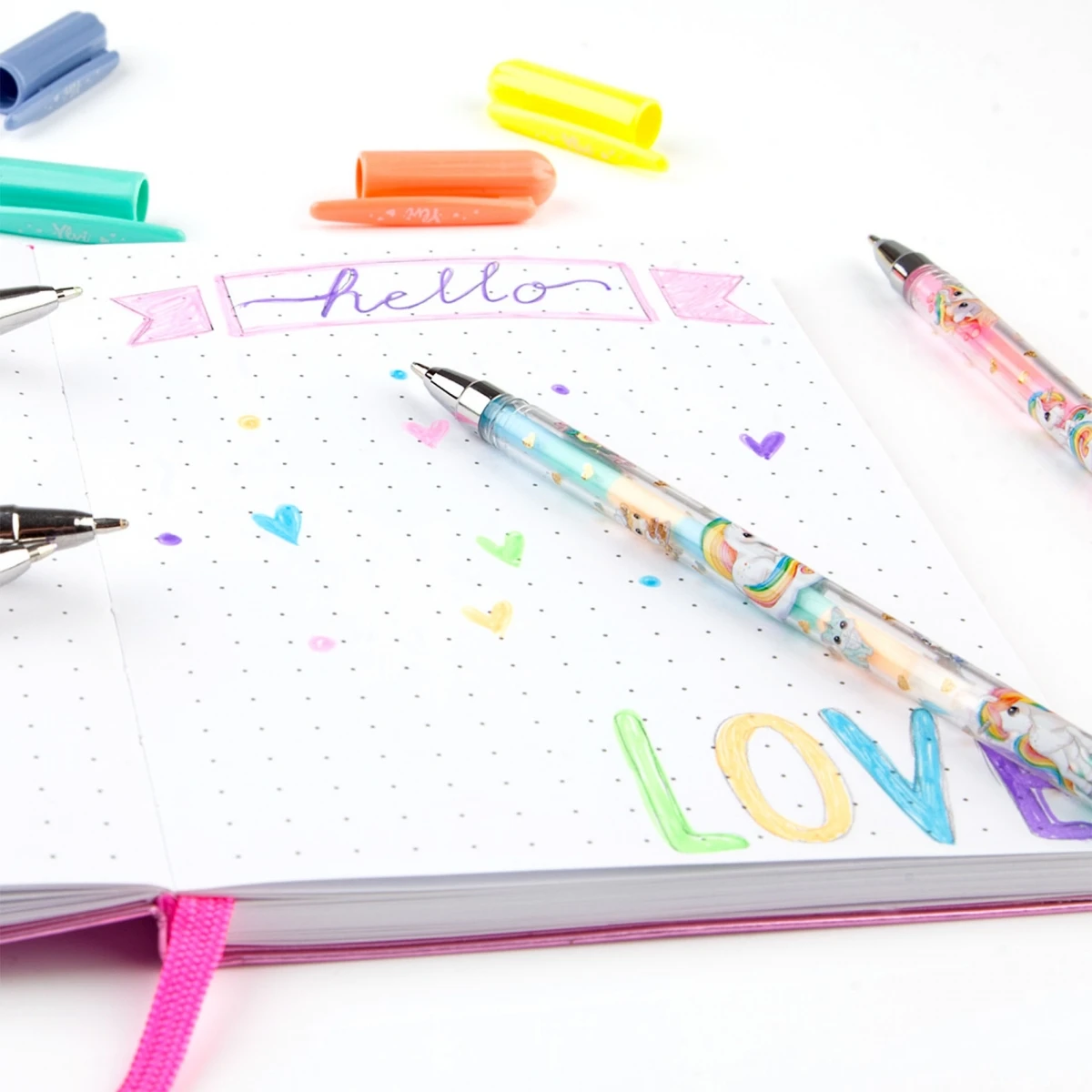 Depesche 12184 Ylvi And The Minimoomis Gelstifte-Set 5 Regenbogenfarben Einhorn 5 Depesche 12184 Ylvi And The Minimoomis Gelstifte-Set 5 Regenbogenfarben Einhorn – Bild 5