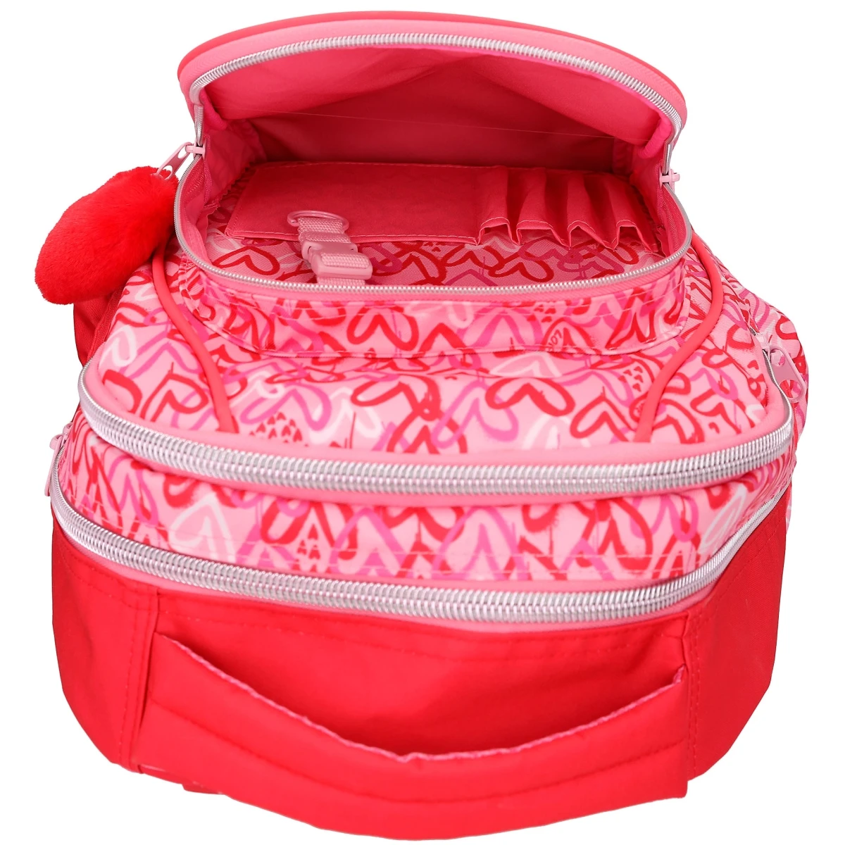 Depesche 12238 TOPModel Schulrucksack ONE LOVE Rot-rosa Herzen Und Glitzer 6 Depesche 12238 TOPModel Schulrucksack ONE LOVE Rot-rosa Herzen Und Glitzer – Bild 6