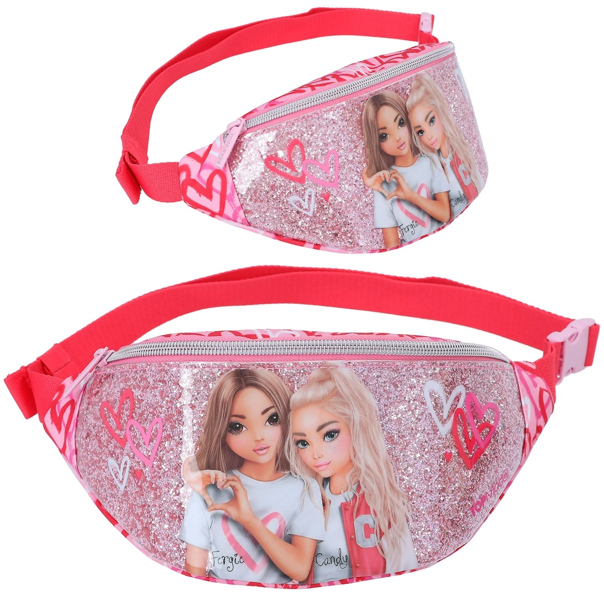 Depesche 12240 TOPModel Crossbag Bauchtasche ONE LOVE Rot-rosa Herzen +Glitzer 1 Depesche 12240 TOPModel Crossbag Bauchtasche ONE LOVE Rot-rosa Herzen +Glitzer