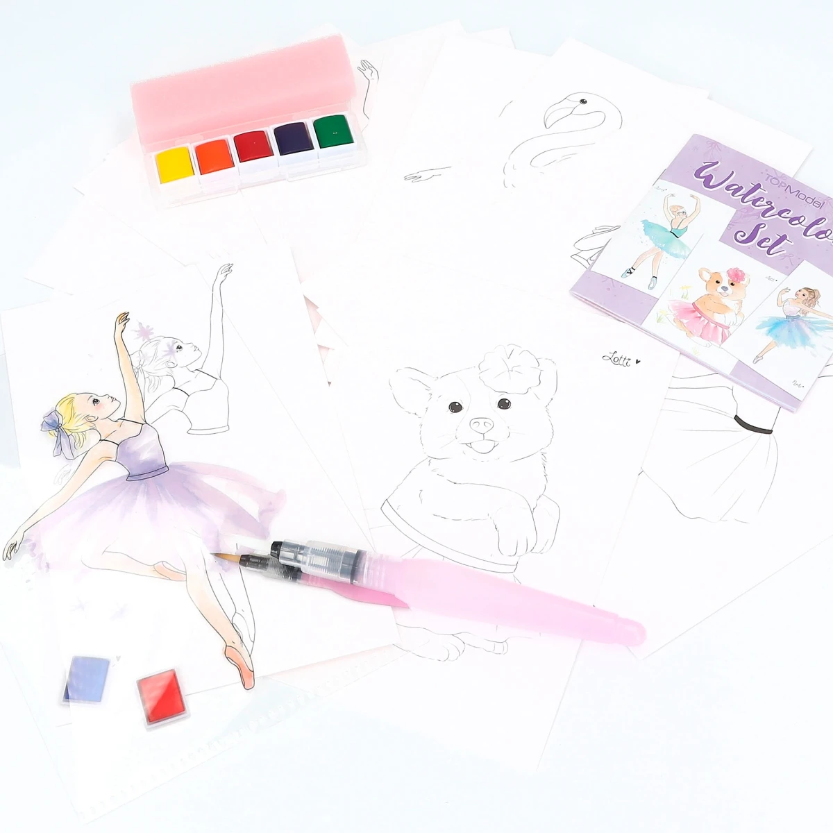 Depesche 12248 TOPModel Watercolour Set BALLET Ballett Aquarellpapier Kreativset 3 Depesche 12248 TOPModel Watercolour Set BALLET Ballett Aquarellpapier Kreativset – Bild 3