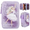 Depesche 12249 TOPModel 3-Fach Federtasche BALLET Ballett Ballerina Lila