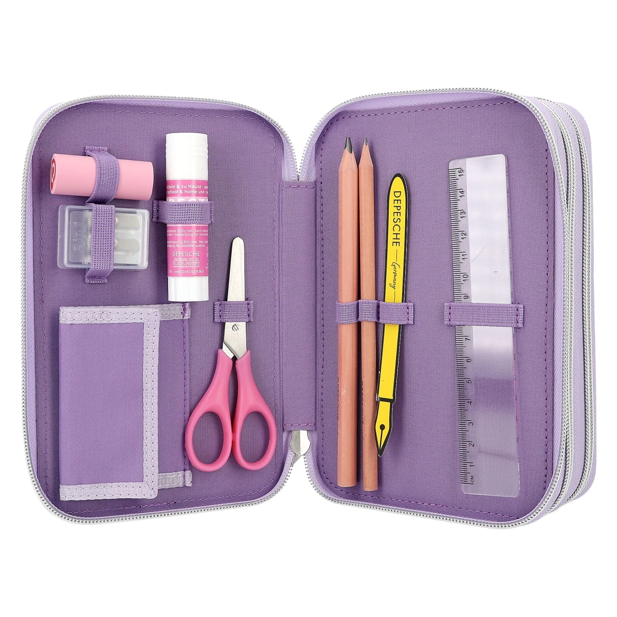 Depesche 12249 TOPModel 3-Fach Federtasche BALLET Ballett Ballerina Lila 4 Depesche 12249 TOPModel 3-Fach Federtasche BALLET Ballett Ballerina Lila – Bild 4