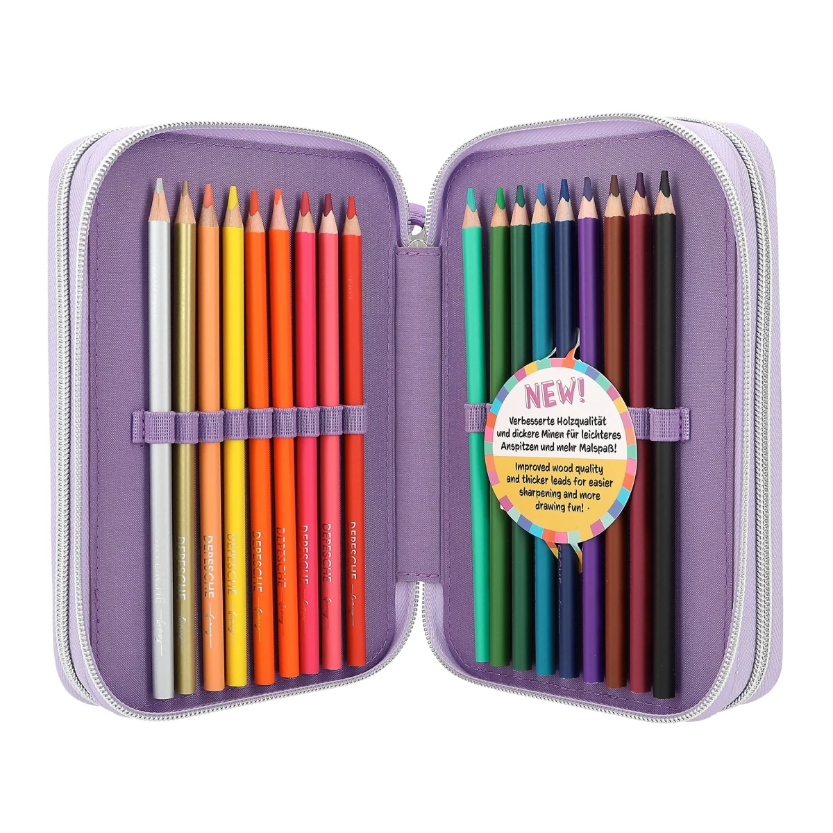 Depesche 12249 TOPModel 3-Fach Federtasche BALLET Ballett Ballerina Lila 5 Depesche 12249 TOPModel 3-Fach Federtasche BALLET Ballett Ballerina Lila – Bild 5