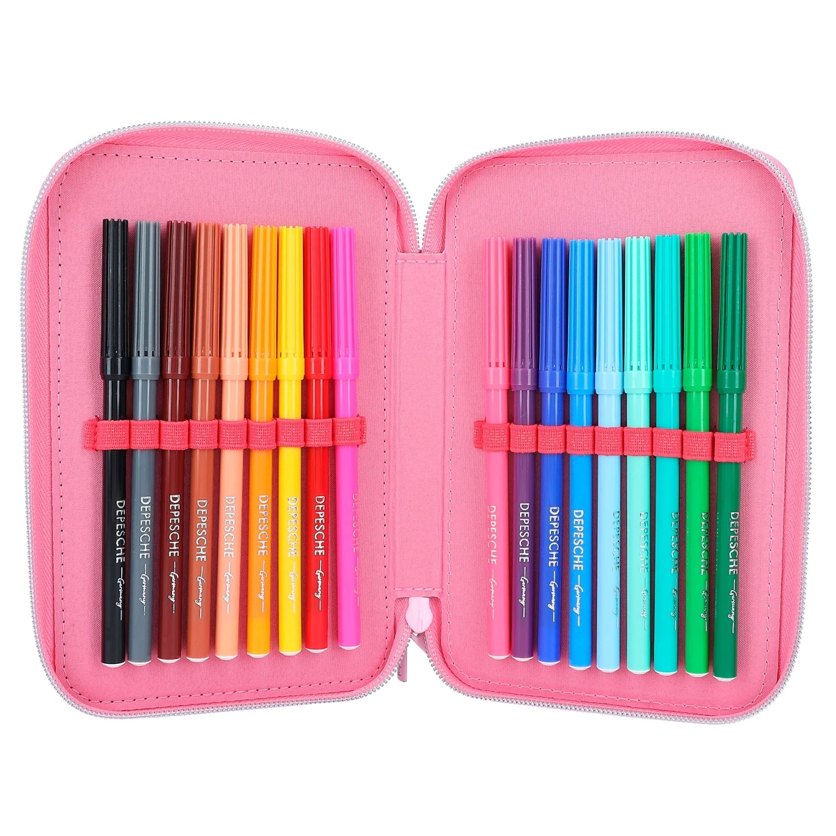 Depesche 12258 TOPModel 3-Fach Federtasche Mit PU Herz ONE LOVE Rot-rosa Herzen 7 Depesche 12258 TOPModel 3-Fach Federtasche Mit PU Herz ONE LOVE Rot-rosa Herzen – Bild 7