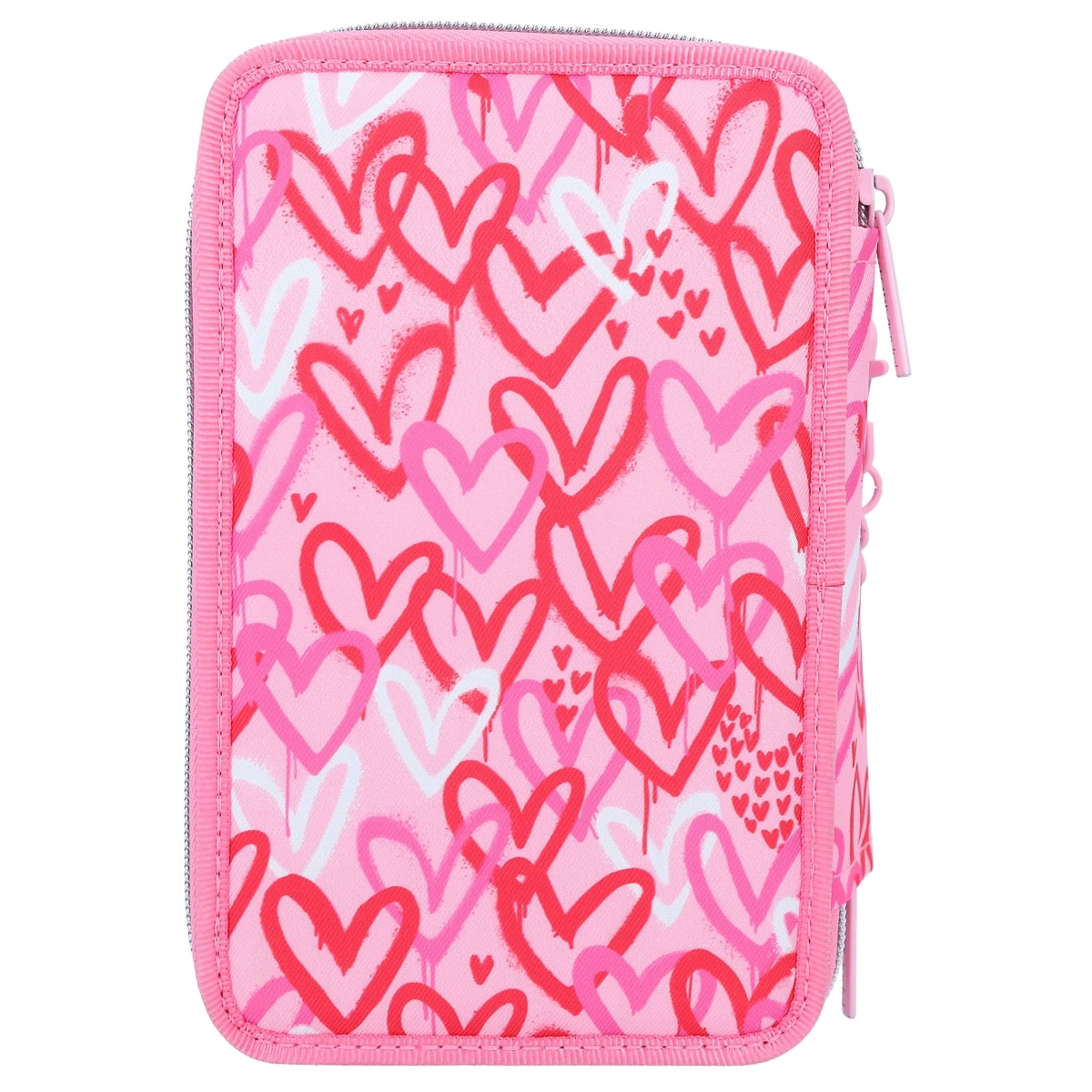 Depesche 12258 TOPModel 3-Fach Federtasche Mit PU Herz ONE LOVE Rot-rosa Herzen 9 Depesche 12258 TOPModel 3-Fach Federtasche Mit PU Herz ONE LOVE Rot-rosa Herzen – Bild 9
