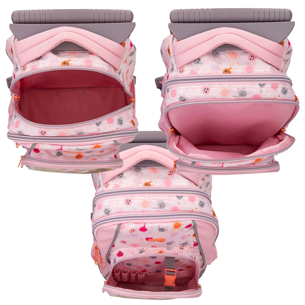 Depesche 12267 TOPModel Schulrucksack Trolley HAPPY TOGETHER Smiley-Allover 9 Depesche 12267 TOPModel Schulrucksack Trolley HAPPY TOGETHER Smiley-Allover – Bild 9