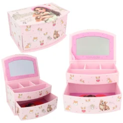 Depesche 12280 TOPModel Schmuckkästchen Klein Mit Spiegel CORGI Hund & Hayden