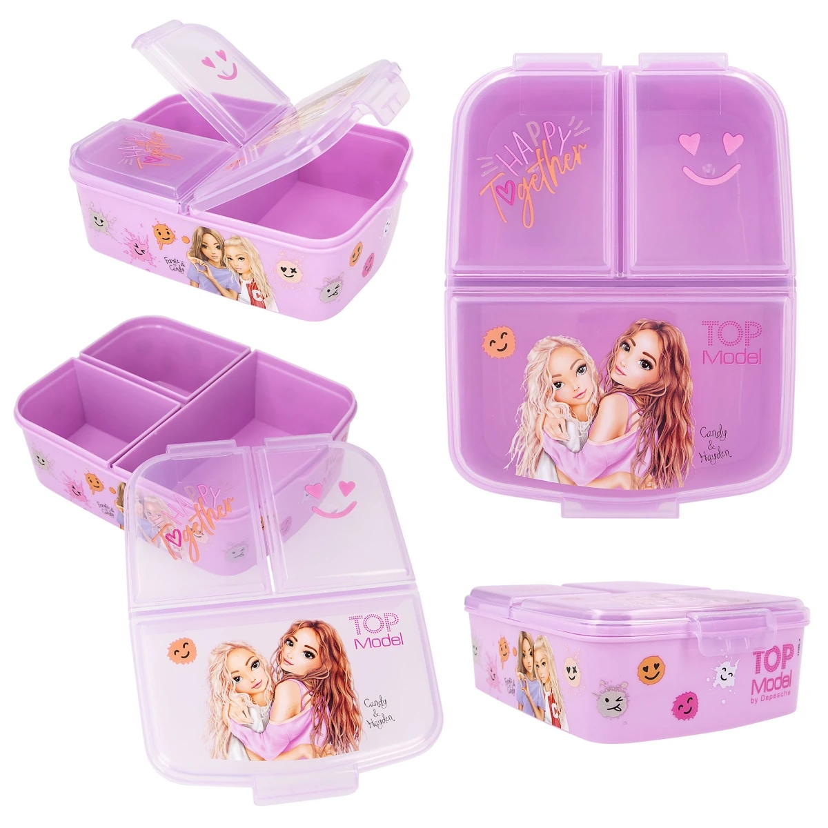 Depesche 12289 TOPModel Brotdose Lunchbox HAPPY TOGETHER Candy & Hayden Lila 1 Depesche 12289 TOPModel Brotdose Lunchbox HAPPY TOGETHER Candy & Hayden Lila