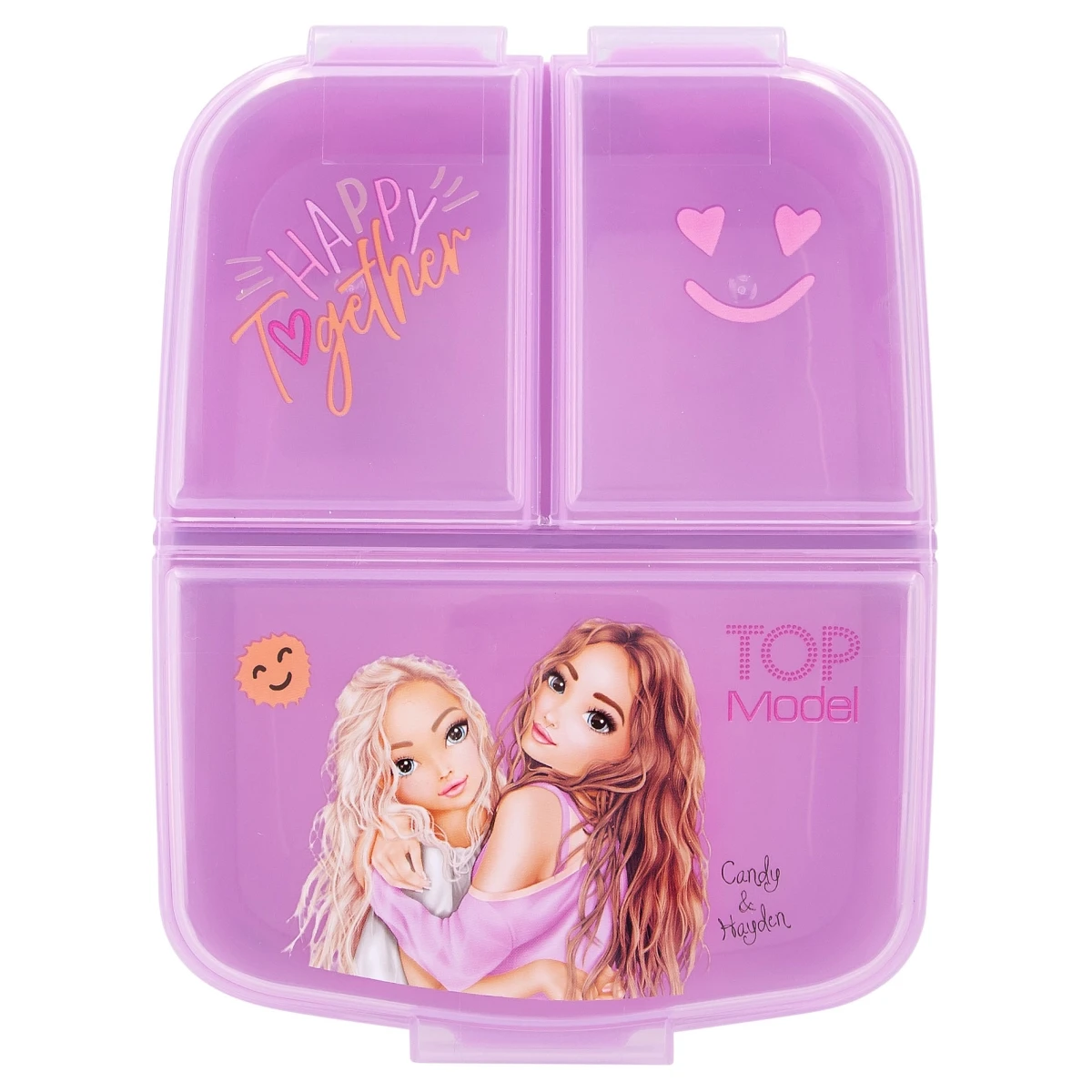 Depesche 12289 TOPModel Brotdose Lunchbox HAPPY TOGETHER Candy & Hayden Lila 2 Depesche 12289 TOPModel Brotdose Lunchbox HAPPY TOGETHER Candy & Hayden Lila – Bild 2