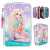 Depesche 12297 TOPModel 3-Fach Federtasche MERMAID Meerjungfrau & Axolotl