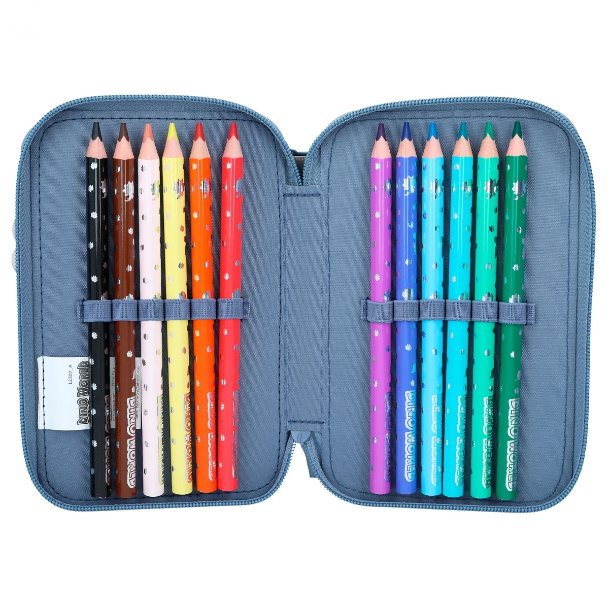 Depesche 12307 Dino World 2-Fach Federtasche Blau DINO Mini Dinosaurier T-Rex 5 Depesche 12307 Dino World 2-Fach Federtasche Blau DINO Mini Dinosaurier T-Rex – Bild 5