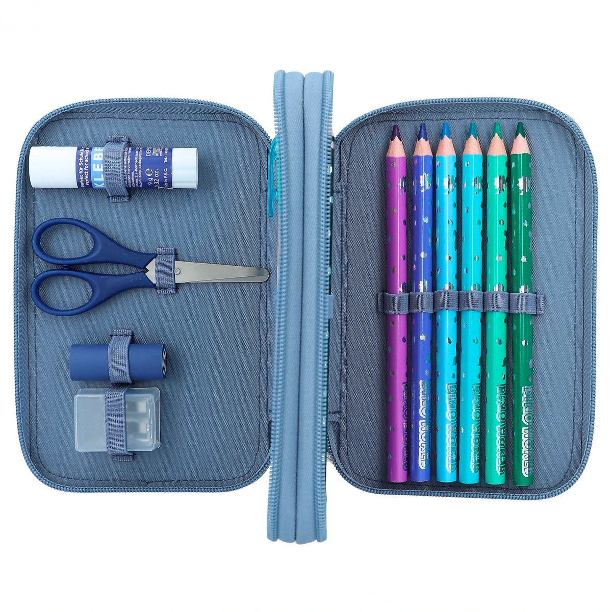 Depesche 12307 Dino World 2-Fach Federtasche Blau DINO Mini Dinosaurier T-Rex 6 Depesche 12307 Dino World 2-Fach Federtasche Blau DINO Mini Dinosaurier T-Rex – Bild 6